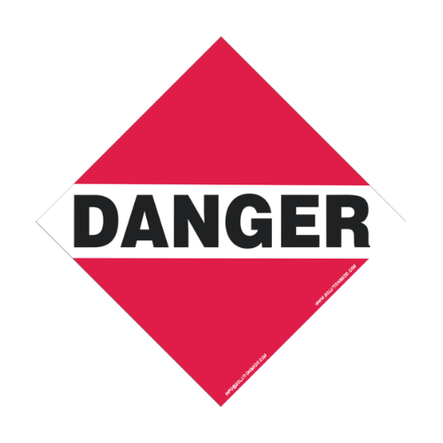 Plaque TMD | Pancarte DANGER 10.75" x 10.75"