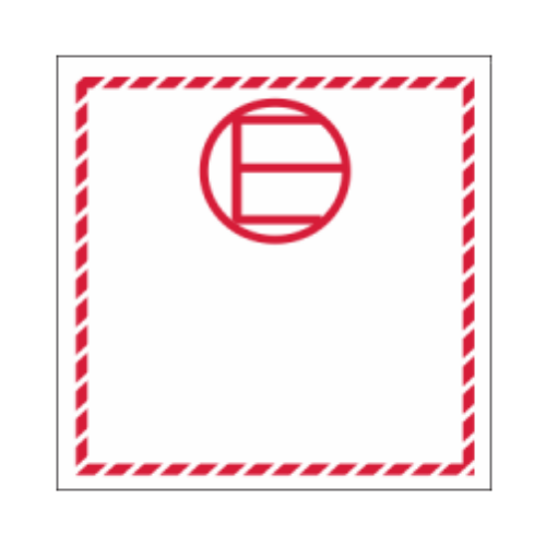 Étiquette TMD | Exemption relative aux quantités exceptées | 4 x 4 | Vinyle